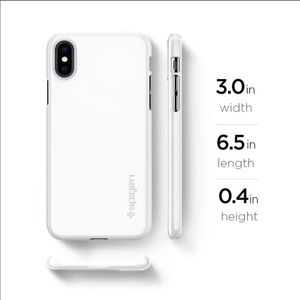 iPhone X thin white spigen phone case